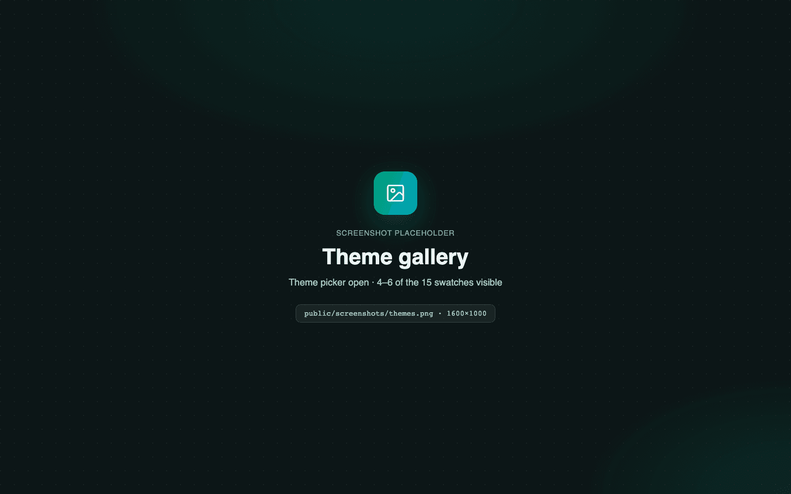 TabOasis theme picker showing several of the fifteen color themes